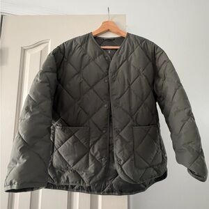 Uniqlo Dark Green Quilted Jacket